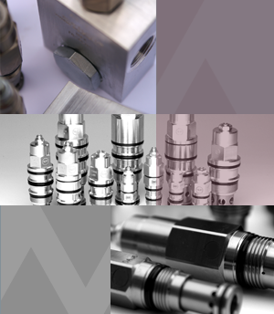 hydraulic components: here screw-in valves / Cartridges